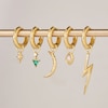 Thumbnail Image 5 of Ania Haie Sterling Silver Gold Plated Cubic Zirconia Huggie Hoop Earrings