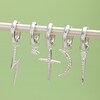 Thumbnail Image 2 of Ania Haie Sterling Silver Cubic Zirconia Huggie Hoop Earrings
