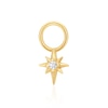 Thumbnail Image 1 of Ania Haie Sterling Silver Gold Plated Cubic Zirconia Star Earring Charm