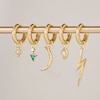 Thumbnail Image 4 of Ania Haie Sterling Silver Gold Plated Cubic Zirconia Star Earring Charm