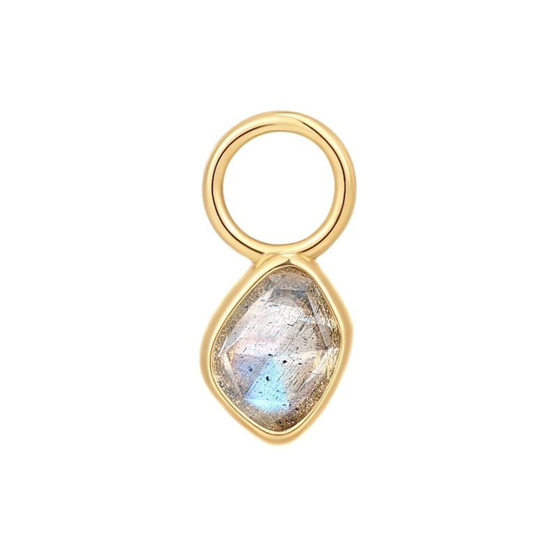 Main Image 1 of Ania Haie Sterling Silver Gold Plated Labradorite Earring Charm
