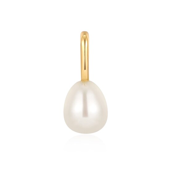 Ania Haie Sterling Silver Gold Plated Simulated Pearl Charm