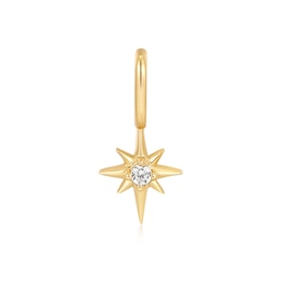Ania Haie Sterling Silver Gold Plated Cubic Zirconia Charm
