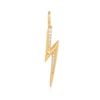 Thumbnail Image 1 of Ania Haie Sterling Silver Gold Plated Cubic Zirconia Lightening Charm