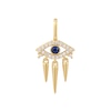 Thumbnail Image 1 of Ania Haie Sterling Silver Gold Plated Cubic Zirconia Evil Eye Charm