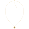 Thumbnail Image 0 of Tommy Hilfiger Ladies' Black Stud Gold Tone Pendant Necklace