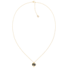 Thumbnail Image 1 of Tommy Hilfiger Ladies' Black Stud Gold Tone Pendant Necklace