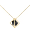Thumbnail Image 2 of Tommy Hilfiger Ladies' Black Stud Gold Tone Pendant Necklace