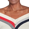 Thumbnail Image 2 of Tommy Hilfiger Ladies' Black Stud Gold Tone Pendant Necklace