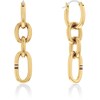 Thumbnail Image 1 of Tommy Hilfiger Ladies' Chain Link Gold tone Hoop Earrings