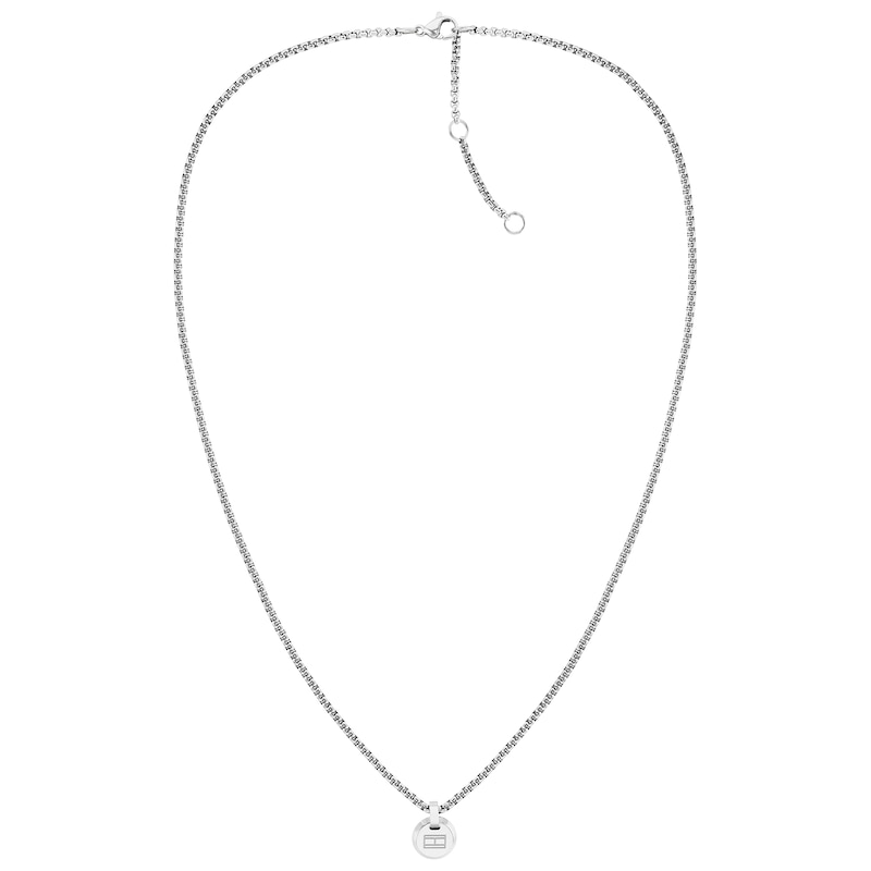 Main Image 1 of Tommy Hilfiger Ladies' TH Pendant Stainless Steel Necklace