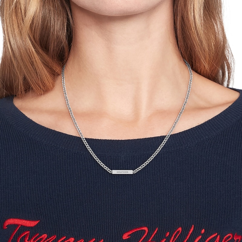 Tommy Hilfiger Ladies' Curb Chain Stainless Steel Necklace