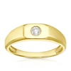 Thumbnail Image 1 of 9ct Yellow Gold 0.18ct Solitaire Diamond Wedding Band