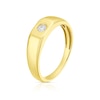 Thumbnail Image 2 of 9ct Yellow Gold 0.18ct Solitaire Diamond Wedding Band