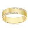 Thumbnail Image 0 of 9ct Yellow Gold 0.18ct Diamond Round Cut Double Row Wedding Band