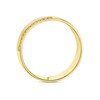 Thumbnail Image 3 of 9ct Yellow Gold 0.18ct Diamond Round Cut Double Row Wedding Band