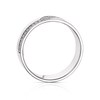 Thumbnail Image 3 of 9ct White Gold 0.20ct Diamond Z Design Wedding Band