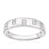 Thumbnail Image 1 of 9ct White Gold 0.10ct Diamond Round Cut Wedding Band