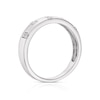 Thumbnail Image 2 of 9ct White Gold 0.10ct Diamond Round Cut Wedding Band