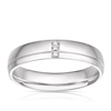 Thumbnail Image 1 of 9ct White Gold 0.07ct Diamond Round Cut Eternity Ring