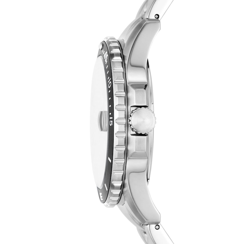 Main Image 2 of Fossil Men's Black Dial & Stainless Steel Bracelet Watch