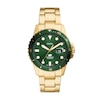 Thumbnail Image 0 of Fossil Men's Green Dial & Gold-Tone Bracelet Watch