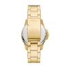 Thumbnail Image 2 of Fossil Men's Green Dial & Gold-Tone Bracelet Watch