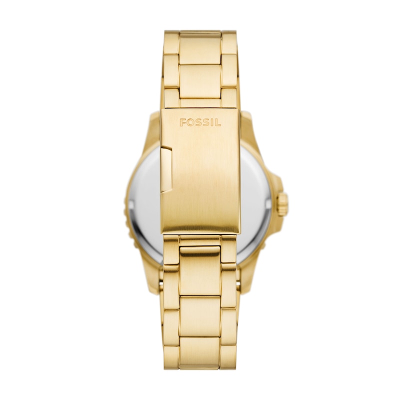 Fossil Men's Green Dial & Gold-Tone Bracelet Watch