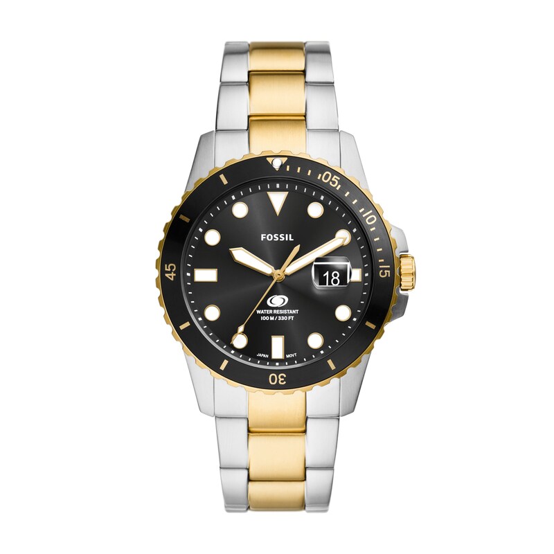Main Image 1 of Fossil Men's Black Dial & Two-Tone Bracelet Watch