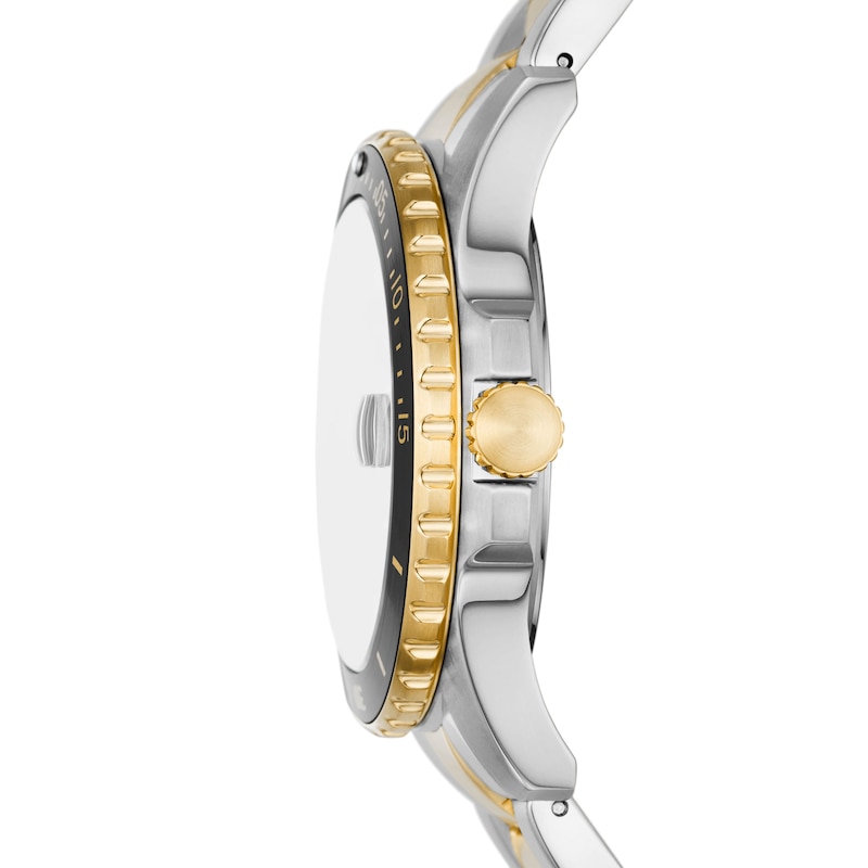 Main Image 2 of Fossil Men's Black Dial & Two-Tone Bracelet Watch