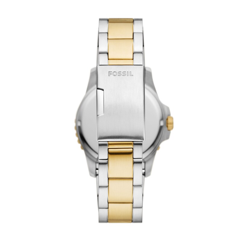 Fossil Men's Black Dial & Two-Tone Bracelet Watch