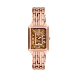 Fossil Raquel Ladies' Rose Gold-Tone Bracelet Watch
