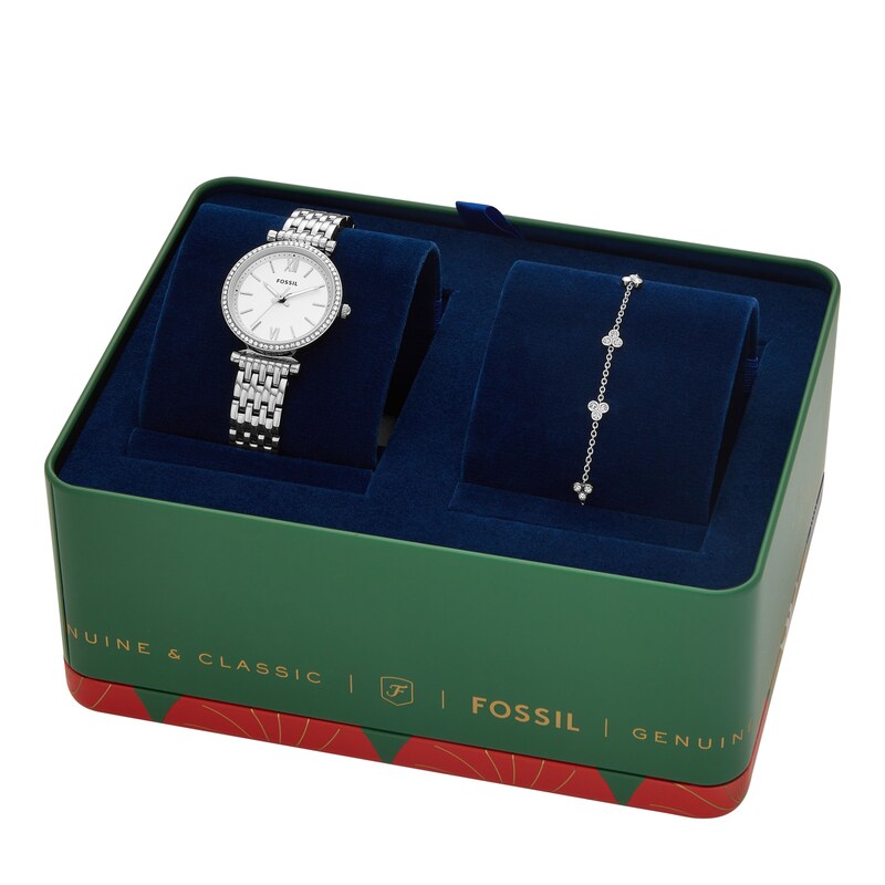 Main Image 4 of Fossil Carlie Ladies' Stainless Steel Watch and Bracelet Set