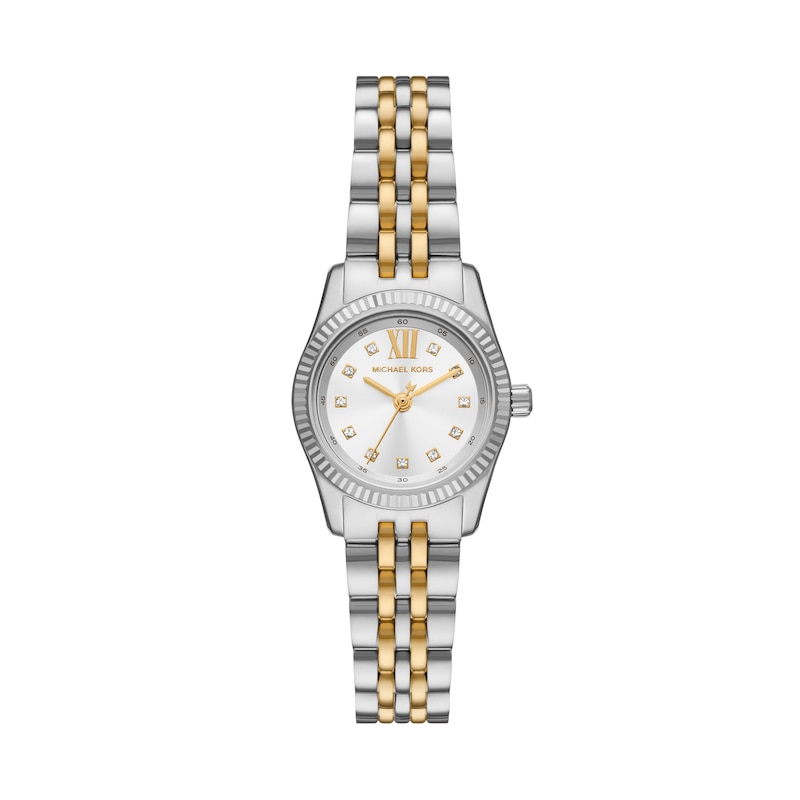 Main Image 1 of Michael Kors Lexington Ladies' White Dial Two Tone Stainless Steel Bracelet Watch