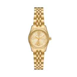 Michael Kors Lexington Ladies' Gold Tone Stainless Steel Bracelet Watch