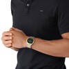 Thumbnail Image 4 of Michael Kors Slim Runway Men's Green Dial Two Tone Stainless Steel Bracelet Watch