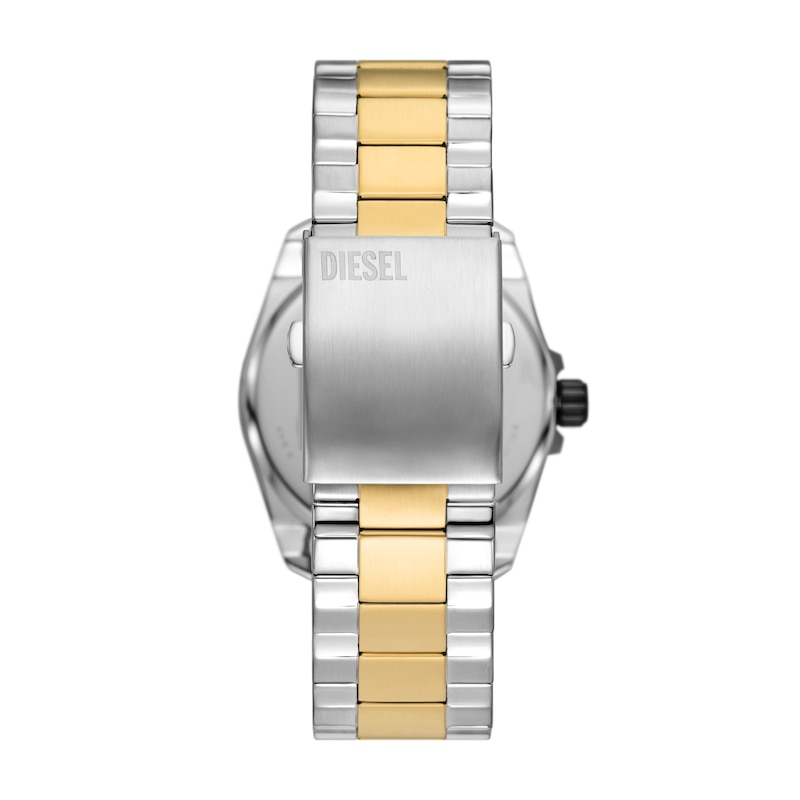 Diesel Men's Black Dial Two-Tone Stainless Steel Bracelet Watch