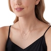Thumbnail Image 2 of Michael Kors Love Ladies' 14ct Rose Gold-Plated Sterling Silver Double Layer Heart Necklace