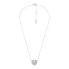 Thumbnail Image 2 of Michael Kors Love Ladies' Sterling Silver & Cubic Zirconia Heart Pendant Necklace