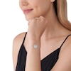 Thumbnail Image 2 of Michael Kors Love Ladies' Sterling Silver & Cubic Zirconia Heart Chain Bracelet