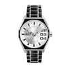 Thumbnail Image 1 of Diesel Men's Silver Dial Black Enamel and Stainless Steel Bracelet Watch