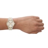 Thumbnail Image 4 of Armani Exchange Ladies' Beige Dial Stainless Steel Bracelet Watch