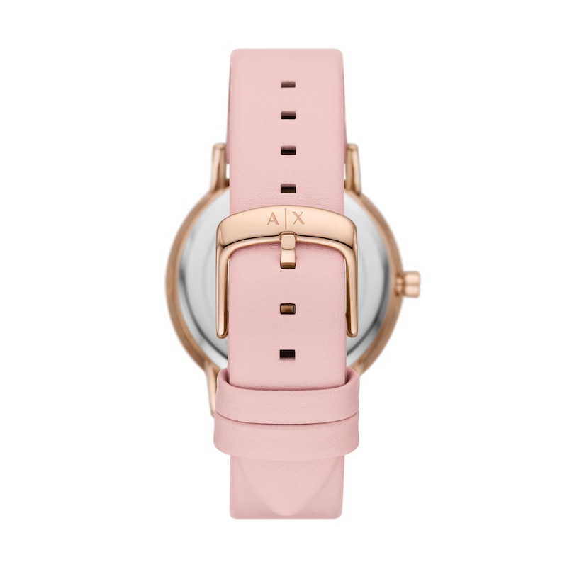 Armani Exchange Ladies' Rose Gold Tone Bracelet & Stainless Steel Bracelet Watch Set