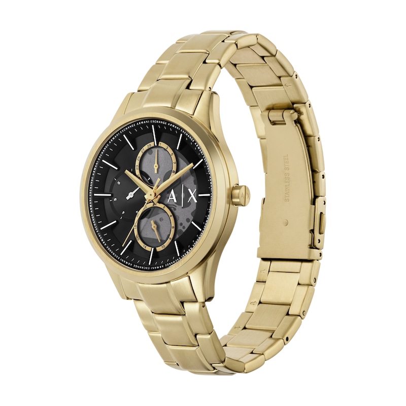 Main Image 3 of Armani Exchange Men's Multifunction Gold Tone Stainless Steel Bracelet Watch