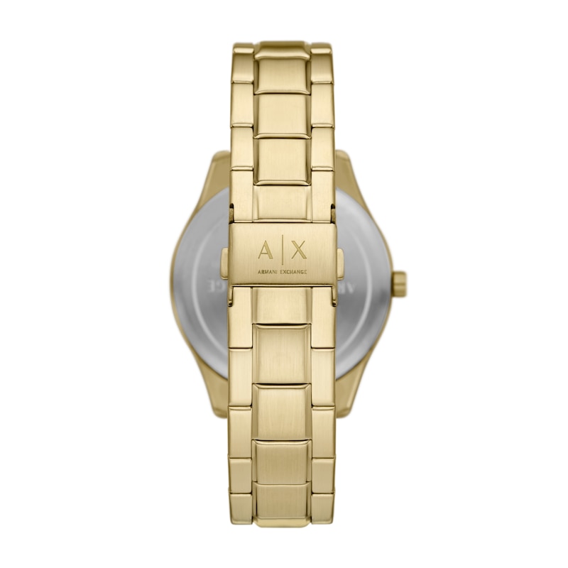 Armani Exchange Men's Multifunction Gold Tone Stainless Steel Bracelet Watch