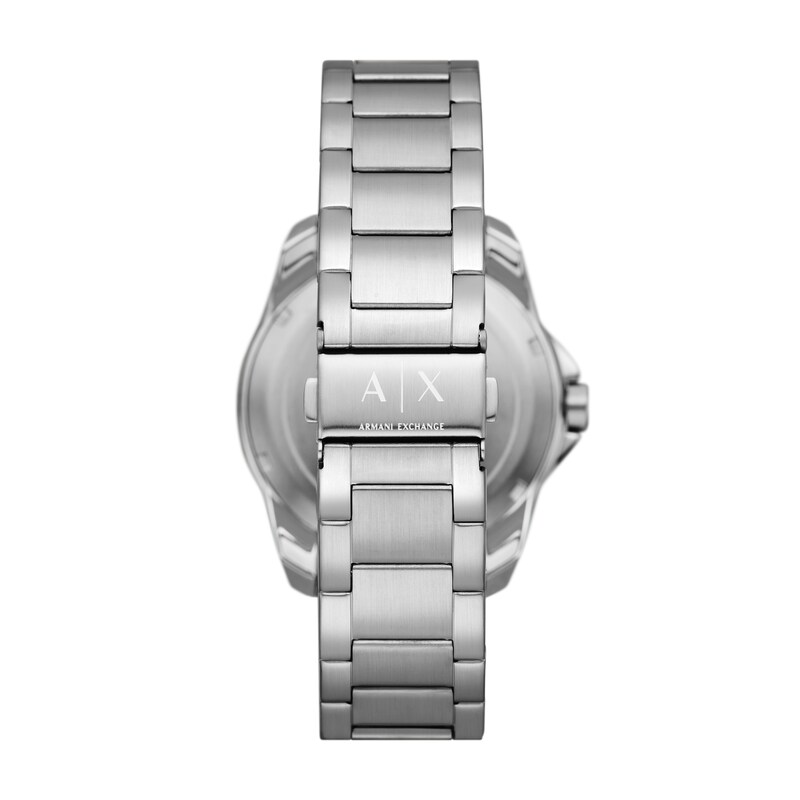 Main Image 4 of Armani Exchange Men's Black Wave Textured Dial Stainless Steel Bracelet Watch
