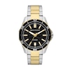 Thumbnail Image 1 of Armani Exchange Men's Black Wave Textured Dial Two Tone Stainless Steel Watch