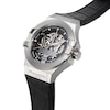Thumbnail Image 4 of Maserati Potenza Men's Skeleton Logo Dial Black Leather Strap Watch