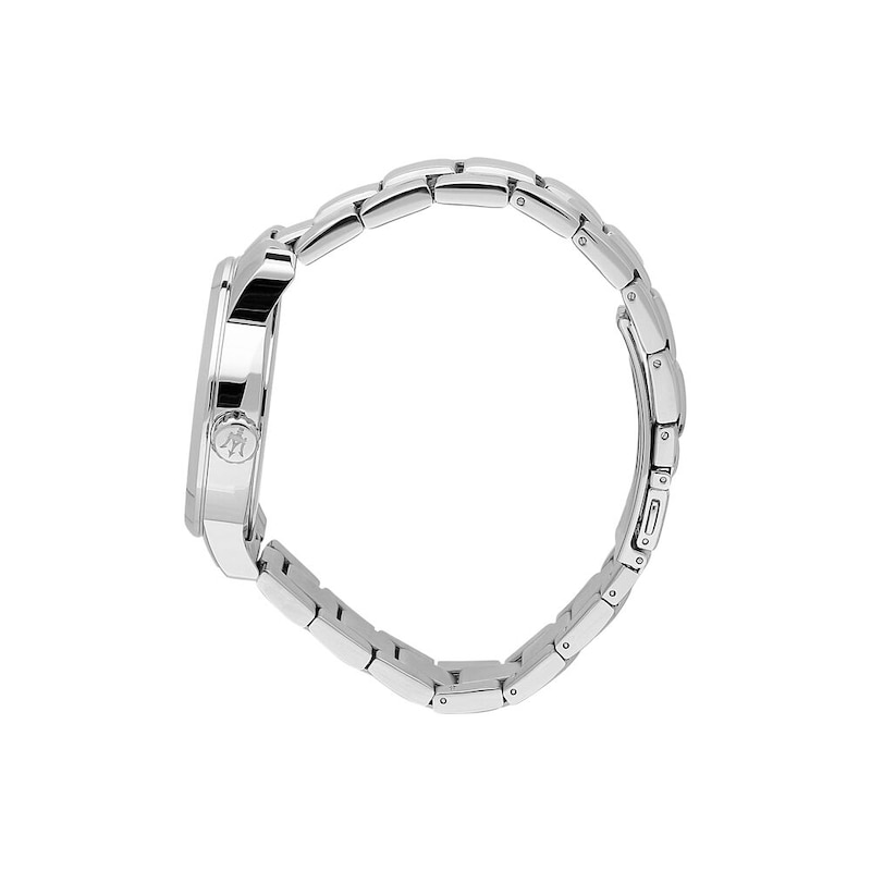 Main Image 2 of Maserati Successo Men's Blue Dial Stainless Steel Bracelet Watch & Blue Detail Chain Bracelet Set
