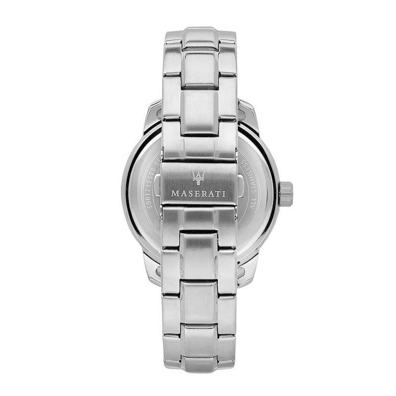 Main Image 3 of Maserati Successo Men's Blue Dial Stainless Steel Bracelet Watch & Blue Detail Chain Bracelet Set